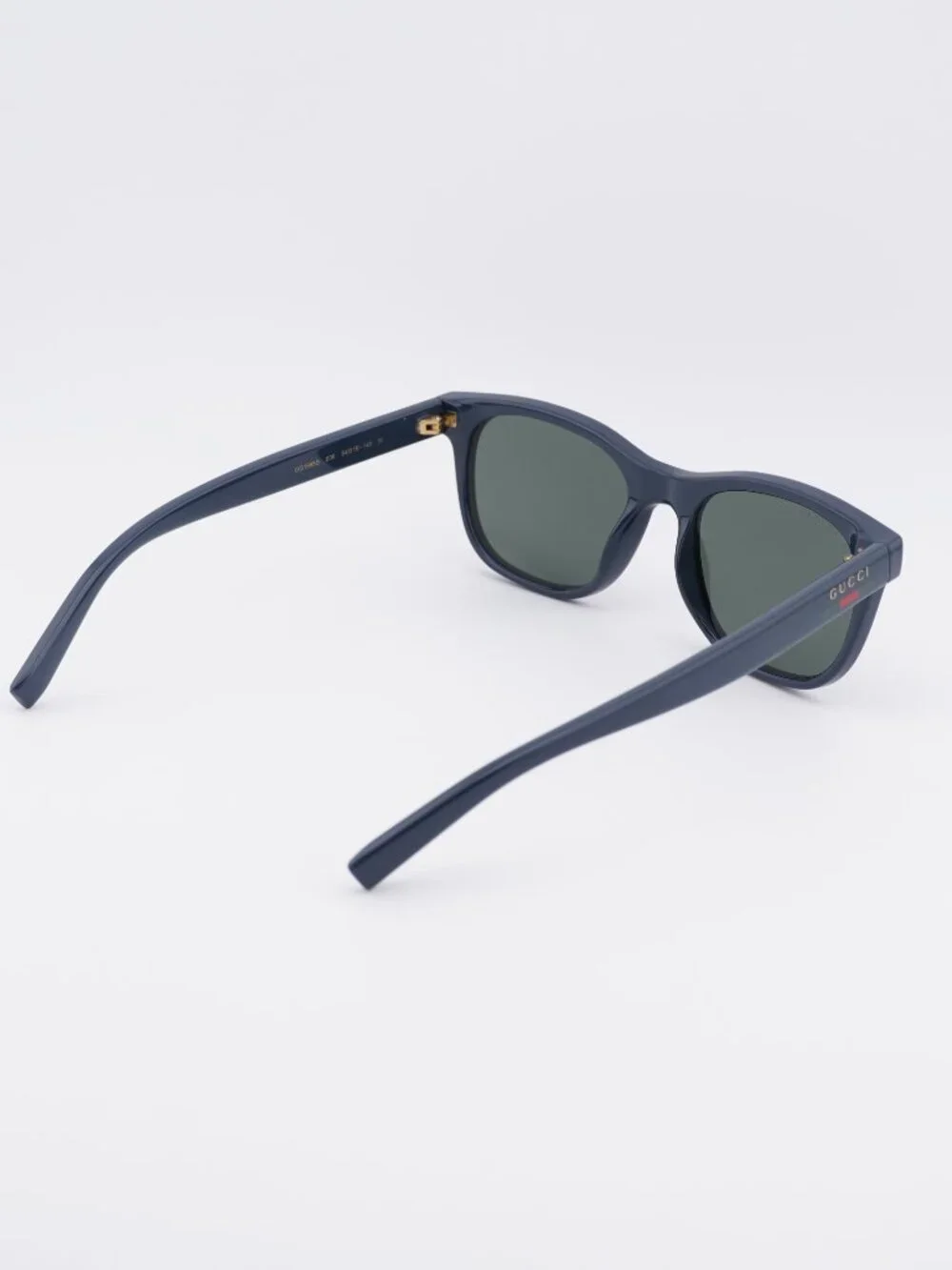 Gucci GG1985S 005 Sunglasses Blue Square Frame, Grey Lenses